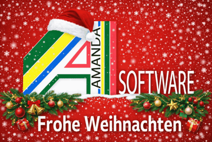 FroheWeihnachten Amanda SOftware wünscht ihnen ein frohes Weihnachtsfest!